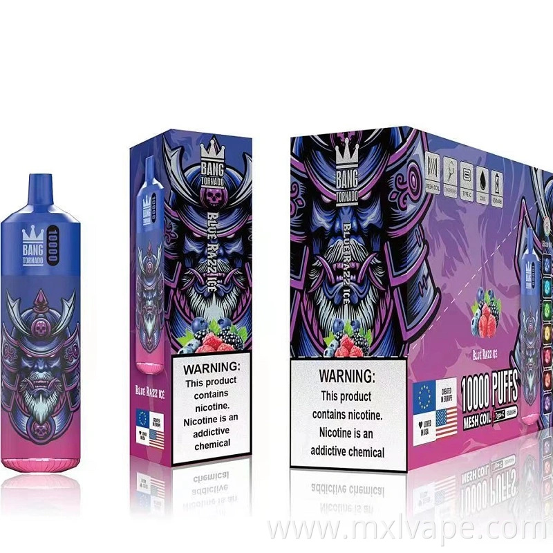 2023 China Factory Bang Brand Tornado Bang Box 10000 Puffs with LED Bang XXL Bang King Disposable Wholesale Vape